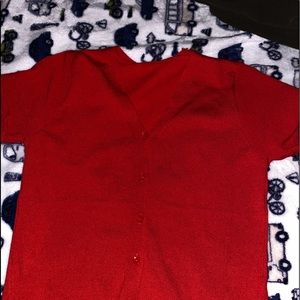 Red  shirt I love this but doesn’t fit never used
